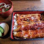 川豊 - 2015年4月　上うな重と肝吸い