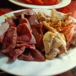 水よし - 料理写真:たん￥450　レバー￥450　白モツ￥450　かしら￥450