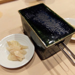 鮨処 つく田 - 201505 ガリは甘さが無く鮨の味を邪魔しない