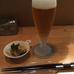 カンパネ3 - お通しと生ビール