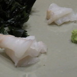 鮨 心白 - 【再訪２】まことなめたの鰈の刺身２種