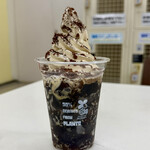 プレストンカフェ - ドリンク写真:コーヒーゼリー&ソフトクリーム