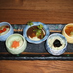 ゆばんざい こ豆や - 汲み上げ湯葉　いろいろ