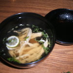 ゆばんざい こ豆や - コース　お吸い物