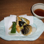 ゆばんざい こ豆や - コース　季節野菜のてんぷら