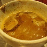 まんねんカレー - 全部のせカレーつけ麺（つけ汁）