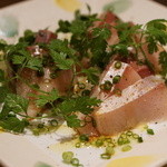 香材創作食房 アーユ - 4000円コース　ブリのカルパッチョ『2015.4月再訪』