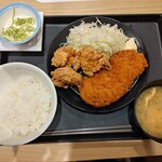 松のや - 料理写真:ロースかつ & 本格唐揚げ定食