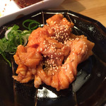 炭火焼肉ホルモン 徳臓 - 2015.5. ミノハーフ（\190+外税）