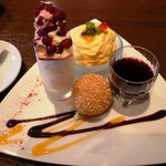 優香樓 - スイーツ盛り合わせ550円