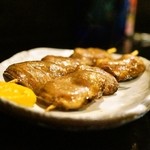 鶏嘉 - 2015.5 心臓串（1串160円）