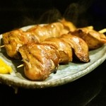 鶏嘉 - 2015.5 白肝（1串160円）