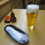 Teuchi Soba Kosuge - 生ビール「ヱビス」（2015/5）