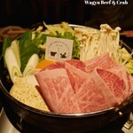 すき焼き ズワイガニ・タラバガニ 食べ放題 和牛とカニ 本町店 - 