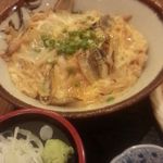 青山 がらり - セットの煮穴子卵とじ丼