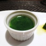 アルモニコ - カツオのムース、イタリアンパセリのジュレ