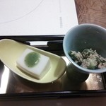 札幌かに家 - 牛しゃぶ御膳の前菜