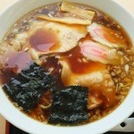 肉のだるまや - ラーメンセット￥580のラーメン（H27.5.21撮影）