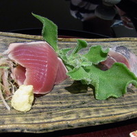日本料理 太月 - 2015.5)お造りはカツオとアジ