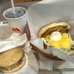 モスバーガー - 料理写真:月見とライス