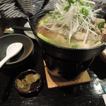 炭火焼酒亭ローリンストーン - 野菜たっぷりアラ煮（柚子味）