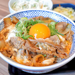 吉野家 - 料理写真:W月見牛とじ丼
