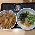 吉野家 - 料理写真:牛丼・油そばセット(牛丼大盛)
