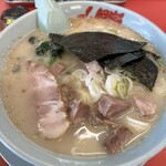 ラーメン山岡家 - 料理写真:塩ラーメン(麺カタメ味ウスメアブラヌキ)
+コロチャー6個+コロチャー6個+薬味ネギ
690円+アプリクーポン無料+アプリランククーポン無料+アプリランククーポン無料