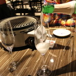 焼肉屋 かねちゃん 至粋亭 - 獺祭スパークリング