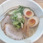 麺家 八丸 - 魚介塩ラーメン＋味玉