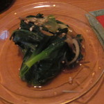おおはま - お通し　みようが風味の青菜　シャキシャキ