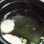 魚亭 菊や - お吸い物　薄味です