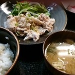 ドイツワインと和の肴 へいじ - 豚しゃぶ定食（週替り）