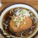 うどん・そば桂 - コロッケそば 370円