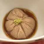 琵琶湖畔 おごと温泉 湯元館 - 胡麻豆腐茶巾を吉野醤油で山椒風味を添えて！
