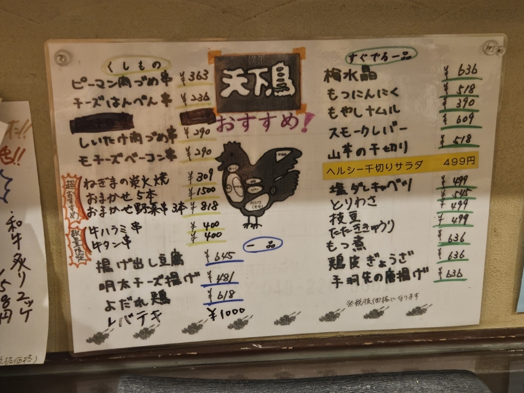 横浜 天下 鳥 千葉 中央 店