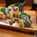 喜久寿司 - 貝刺し盛り！