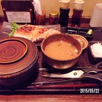 炭火焼専門食処 白銀屋 - 第千鳥の刺身ステーキ定食８５０円…