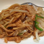 Houryuu - 新玉葱と細切り豚肉のしょうゆ炒め