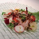 CONCA - 皮目を炙ったキンキのカルパッチョ☆