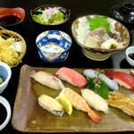 washokuresutorammiyoshi - 寿司定食沖ノ島6,160円（税込）