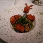 代官山ASO チェレステ - 青海苔を練り込んだタリオリーニ  海の幸のペスカトーレ仕立て