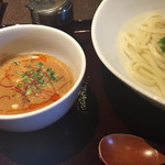 Hanarai - （2015/5）坦々つけ麺（熱）864円
                        麺がうどんです。坦々つけうどんでは駄目かしら。