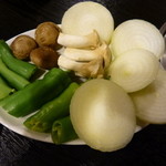 ホルモン・焼肉 輪 - 焼き野菜盛り合わせ