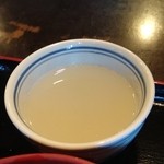 中国山地蕎麦工房 ふなつ - 蕎麦湯