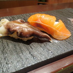 日本料理 大坂ばさら - 赤貝、桜マス。