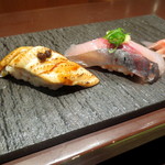 日本料理 大坂ばさら - 穴子、鯵。