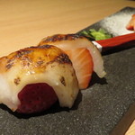 やなぎ澤 - 【再訪24】スカイベリーの焼き求肥巻き