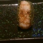 焼とりの八兵衛 - 「特製焼きおにぎり」（２個で４９０円。写真は１個のみしか写っていません）