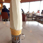 箸を使って整形！ これで空気に面する面積が減り、溶けにくくなる（はずだ）！